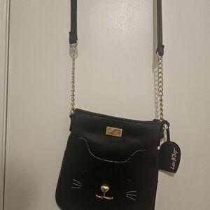 Lulu Frost Black Cat Crossbody Bag